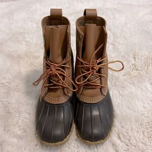 Women’s Unlined Bean Boots 8” size 7M